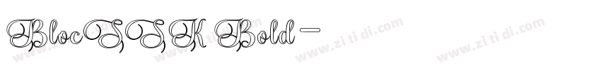 BlocSSK Bold字体转换